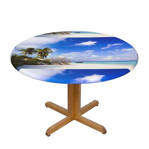 Wratle Runde Tischdecke, runde Tischdecke, Meeresinsel, Himmel, Wolken Wratle Runde Tischdecke, runde Tischdecke, Meeresinsel, Himmel, Wolken von Wratle