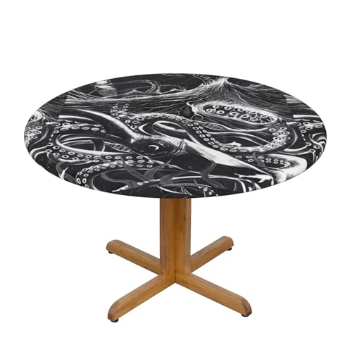 Wratle Runde Tischdecke, runde Tischdecke, Ozean, Kratzbrett-Kunst von Wratle