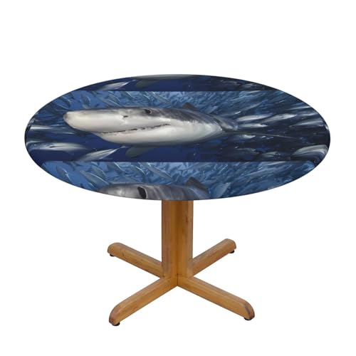 Wratle Runde Tischdecke, runde Tischdecke, Unterwasserfische von Wratle