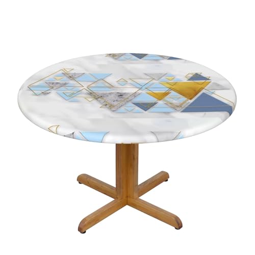 Wratle Runde Tischdecke, runde Tischdecke, abstraktes geometrisches Muster von Wratle