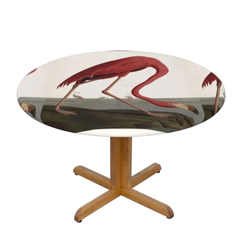 Wratle Runde Tischdecke, runde Tischdecke, amerikanischer Flamingo von Wratle