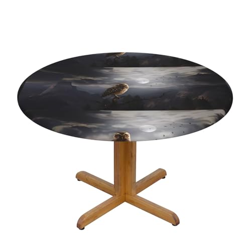 Wratle Runde Tischdecke, runde Tischdecke, böse Eule von Wratle