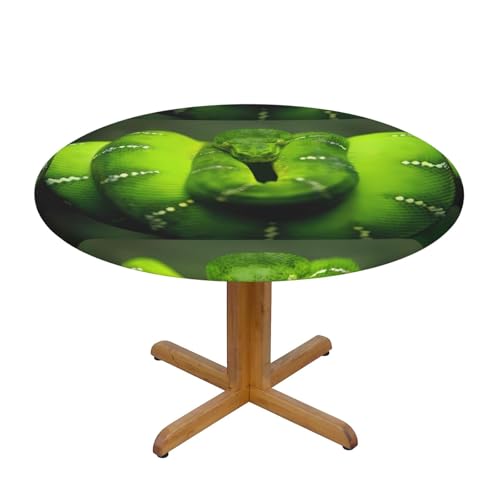 Wratle Runde Tischdecke, runde Tischdecke, grüne Schlange von Wratle