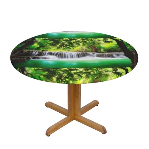 Wratle Runde Tischdecke, runde Tischdecke, natürliche Dschungellandschaft von Wratle