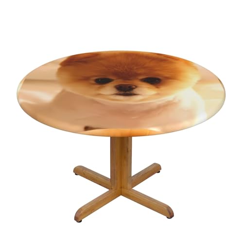 Wratle Runde Tischdecke, runde Tischdecke, niedlicher Hund, Welpe von Wratle