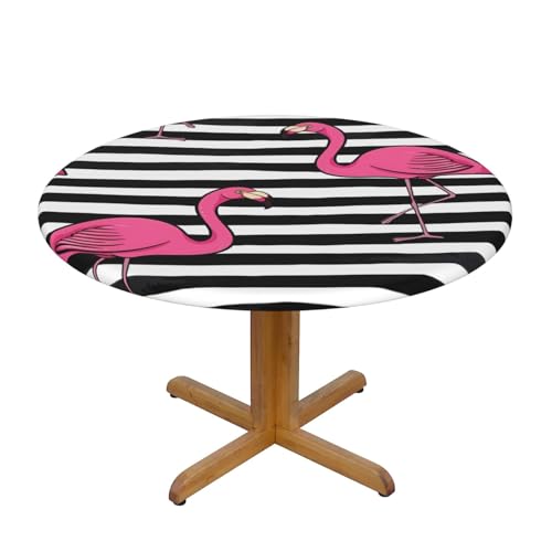 Wratle Runde Tischdecke, runde Tischdecke, rosa Flamingo von Wratle