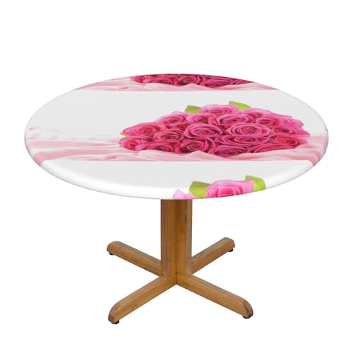 Wratle Runde Tischdecke, runde Tischdecke, rosa Rosen von Wratle