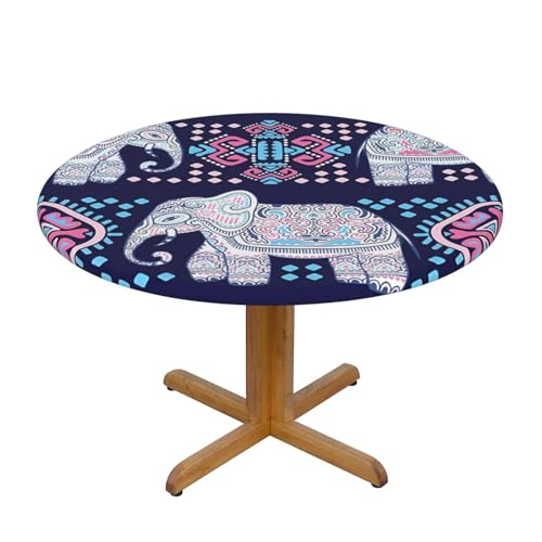 Wratle Runde Tischdecke, runde Tischdecke, violetter Elefant von Wratle