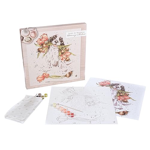Wrendale Designs by Hannah Dale - Malen-nach-Zahlen-Set "Blooming with Love", 400 mm x 400 mm von Wrendale Designs