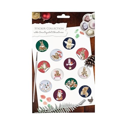 Weihnachtsaufkleber Weihnachtsaufkleber von Wrendale Designs