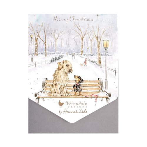 Wrendale - AXNCP033 - Kartenset Weihnachten, Winter Walks, 8 Klappkarten mit Umschlag, Hunde, Maße Karte: 10,1 x 15,2 cm Wrendale - AXNCP033 - Kartenset Weihnachten, Winter Walks, 8 Klappkarten mit Umschlag, Hunde, Maße Karte: 10,1 x 15,2 cm von Wrendale Designs