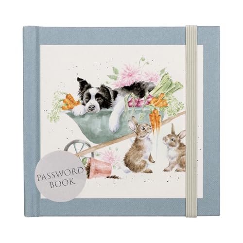 Wrendale Designs Hannah Dale Passwortbuch "Sleeping on The Job" Border Collie und Rabbit Wrendale Designs Hannah Dale Passwortbuch "Sleeping on The Job" Border Collie und Rabbit von Wrendale Designs