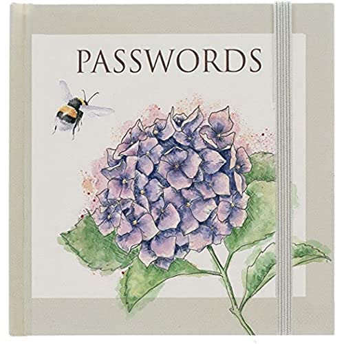 Wrendale Designs Hannah Dale Passwortbuch mit Hortensien-Illustration im Taschenformat, 104 x 109 mm Wrendale Designs Hannah Dale Passwortbuch mit Hortensien-Illustration im Taschenformat, 104 x 109 mm von Wrendale Designs