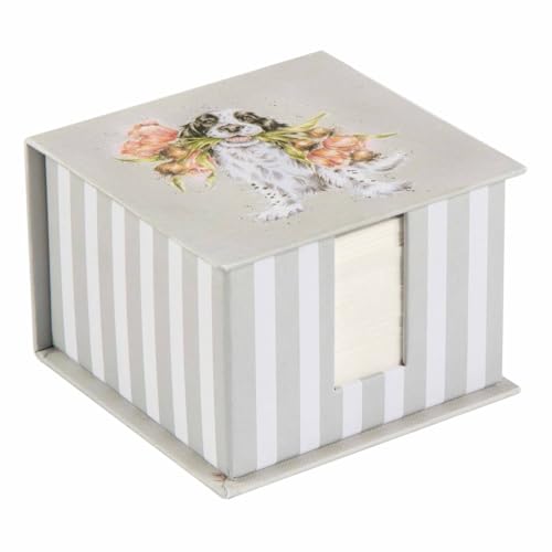 Wrendale Designs Memoblock - Blühen mit Liebe Hund von Wrendale Designs