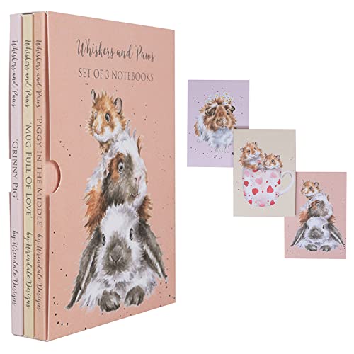 Wrendale Designs - Notizbücher "Whiskers and Paws", 3 Stück von Wrendale Designs