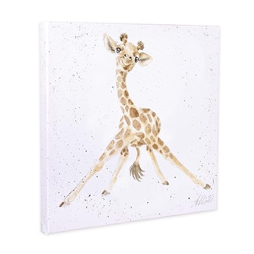 Wrendale Designs by Hannah Dale Stand Tall' Giraffe Leinwandbild, klein von Wrendale Designs
