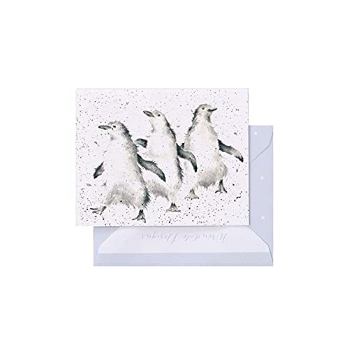 Wrendale - GE026 - Grußkarte, Doppelkarte mit Umschlag, Mini Karte, Nur für dich, Pinguine, Out on the town, 7,5cm x 9cm Wrendale - GE026 - Grußkarte, Doppelkarte mit Umschlag, Mini Karte, Nur für dich, Pinguine, Out on the town, 7,5cm x 9cm von Wrendale Designs