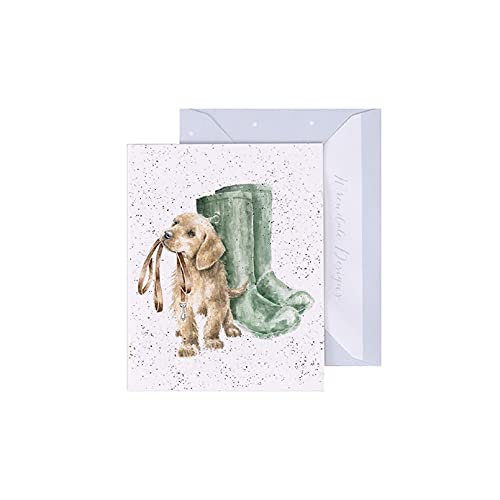 Wrendale - GE075 - Grußkarte, Doppelkarte mit Umschlag, Mini Karte, Nur für dich, Hund, Hopeful, 7,5cm x 9cm, beige Wrendale - GE075 - Grußkarte, Doppelkarte mit Umschlag, Mini Karte, Nur für dich, Hund, Hopeful, 7,5cm x 9cm, beige von Wrendale Designs