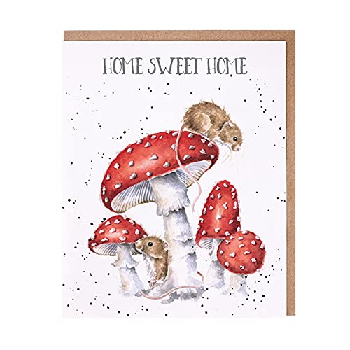 Wrendale - OC119 - Doppelkarte mit Umschlag, Mäuse, Fliegenpilz, Home sweet home, 15cm x 15cm Wrendale - OC119 - Doppelkarte mit Umschlag, Mäuse, Fliegenpilz, Home sweet home, 15cm x 15cm von Wrendale Designs
