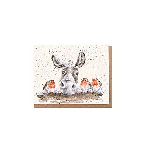 Wrendale - XGE004 - Weihnachten Grußkarte, Doppelkarte mit Umschlag, Mini Karte, Esel, Christmas Donkey, 7,2cm x 9cm Wrendale - XGE004 - Weihnachten Grußkarte, Doppelkarte mit Umschlag, Mini Karte, Esel, Christmas Donkey, 7,2cm x 9cm von Wrendale Designs