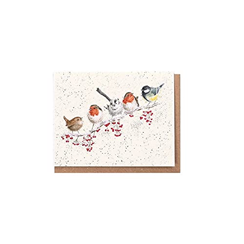 Wrendale - XGE006 - Weihnachten Grußkarte, Doppelkarte mit Umschlag, Mini Karte, Vögel, One Snowy Day, 7,2cm x 9cm Wrendale - XGE006 - Weihnachten Grußkarte, Doppelkarte mit Umschlag, Mini Karte, Vögel, One Snowy Day, 7,2cm x 9cm von Wrendale Designs