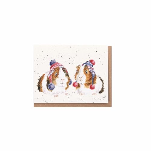 Wrendale - XGE035 - Weihnachten Grußkarte, Doppelkarte mit Umschlag, Mini Karte, Meerschweinchen, It´s be guinea..., 7,2cm x 9cm Wrendale - XGE035 - Weihnachten Grußkarte, Doppelkarte mit Umschlag, Mini Karte, Meerschweinchen, It´s be guinea..., 7,2cm x 9cm von Wrendale Designs