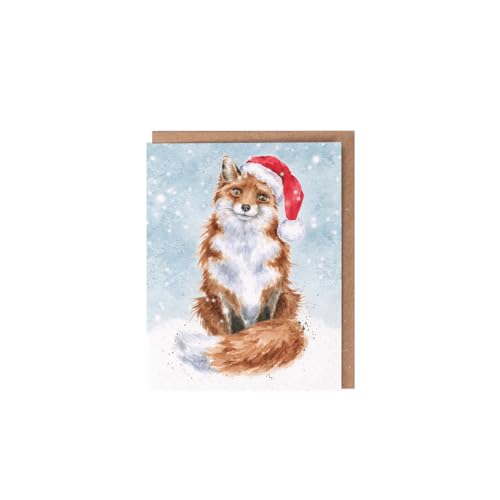 Wrendale - XGE038 - Weihnachten Grußkarte, Doppelkarte mit Umschlag, Mini Karte, Fuchs, Festive Fox, 7,2cm x 9cm Wrendale - XGE038 - Weihnachten Grußkarte, Doppelkarte mit Umschlag, Mini Karte, Fuchs, Festive Fox, 7,2cm x 9cm von Wrendale Designs
