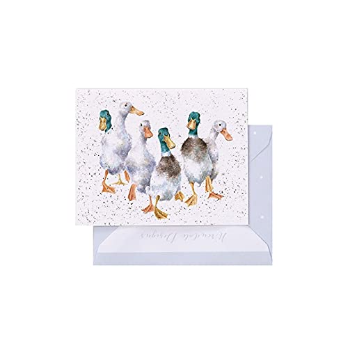 Wrendale - GE057 - Grußkarte, Doppelkarte mit Umschlag, Mini Karte, Nur für dich, Enten, Quackers, 7,5cm x 9cm Wrendale - GE057 - Grußkarte, Doppelkarte mit Umschlag, Mini Karte, Nur für dich, Enten, Quackers, 7,5cm x 9cm von Wrendale Designs