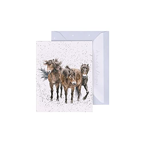 Wrendale - GE058 - Grußkarte, Doppelkarte mit Umschlag, Mini Karte, Nur für dich, Pferde, Three Amigos, 7,5cm x 9cm Wrendale - GE058 - Grußkarte, Doppelkarte mit Umschlag, Mini Karte, Nur für dich, Pferde, Three Amigos, 7,5cm x 9cm von Wrendale Designs