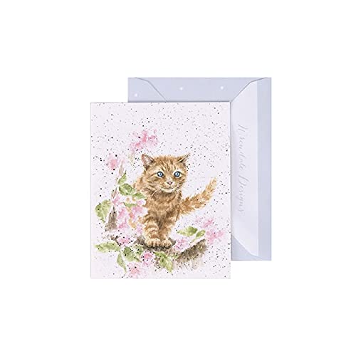 Wrendale - GE062 - Grußkarte, Doppelkarte mit Umschlag, Mini Karte, Nur für dich, Katze, The Marmalade Cat, 7,5cm x 9cm von Wrendale