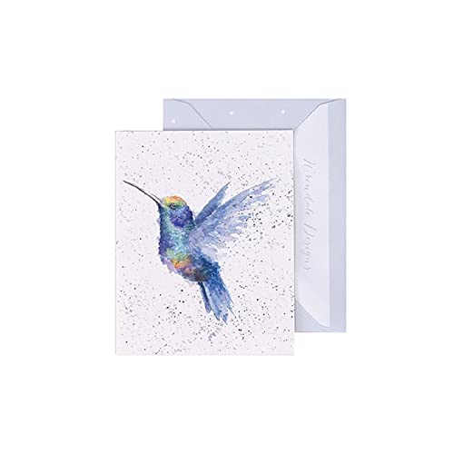 Wrendale - GE066 - Grußkarte, Doppelkarte mit Umschlag, Mini Karte, Nur für dich, Eisvogel, Rainbow, 7,5cm x 9cm von Wrendale