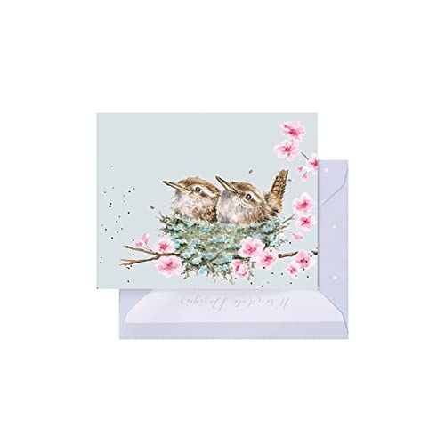 Wrendale - GE107 - Grußkarte, Doppelkarte mit Umschlag, Mini Karte, Nur für dich, Vögel, home sweet home, 7,5cm x 9cm Wrendale - GE107 - Grußkarte, Doppelkarte mit Umschlag, Mini Karte, Nur für dich, Vögel, home sweet home, 7,5cm x 9cm von Wrendale Designs
