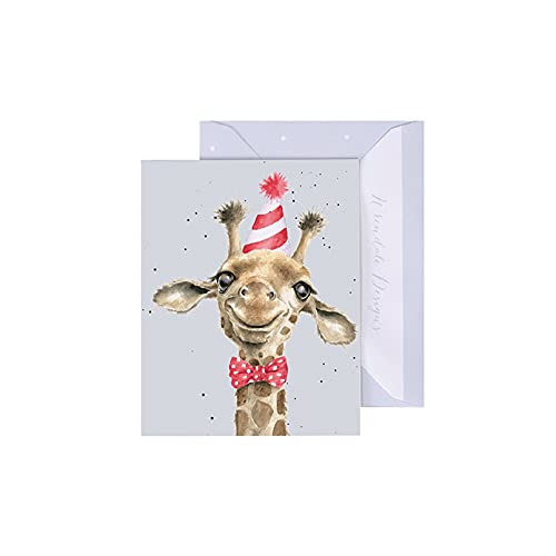 Wrendale - GE115 - Grußkarte, Doppelkarte mit Umschlag, Mini Karte, Nur für dich, Giraffe, Geburtstag, 7,5cm x 9cm von Wrendale Designs