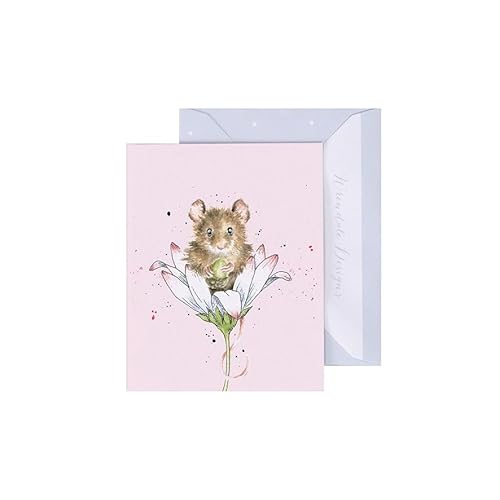 Wrendale - GE123 - Grußkarte, Doppelkarte mit Umschlag, Mini Karte, Nur für dich, Maus, Copy a daisy, 7,5cm x 9cm von Wrendale