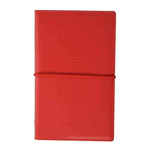 1 StüCk Nette Mini LäChelnde Notebook Memo Tagebuch Organizer Tragbare NotizblöCke Rot von Wresetly