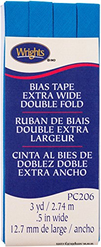 Wrights doppelt gefaltete Bias Tape 1/2 x3yd, Sortiert, Blaugrün, 13.21 X 5,08 x 1,02 cm von Wrights