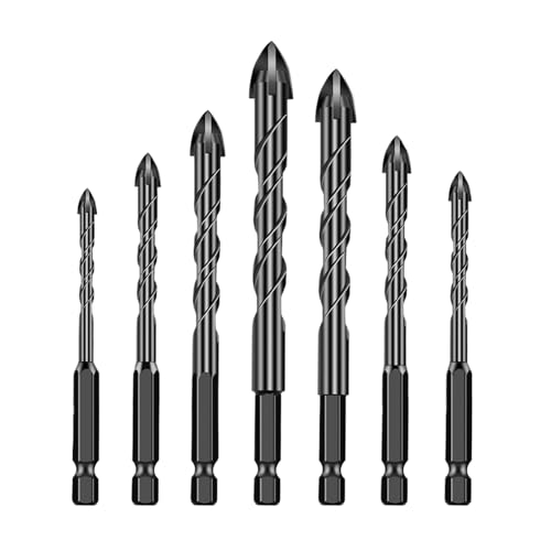Bit Set for Drill, Metal Drill Bits, Quick-Change Socket Tool, Shock-Resistant Design, Anti-Slip Grip, Precision Drilling, for Concrete, Woodworking, Appliance Repair Use, 15x6x1.5cm von Wrohto