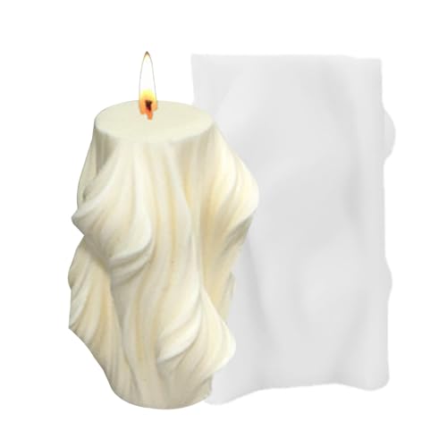 Candle Molds, 3D Rotating Wave Shape Silicone Mold For Candle Making, Soap Wax Mould, Perfect For Scented Candles, Crafts, And Decorative Home Projects, Flexible Silicone, 2.59x3.54in Candle Molds, 3D Rotating Wave Shape Silicone Mold For Candle Making, Soap Wax Mould, Perfect For Scented Candles, Crafts, And Decorative Home Projects, Flexible Silicone, 2.59x3.54in von Wrohto