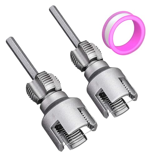 PVC Pipe Threading Tool, PVC Thread Maker Tool, External Internal Cutter 1/2 and 3/4 Dies for Water Tube, Electric Drill, Garden Hose, Home Improvement, 12.9x3.5x13.3cm von Wrohto