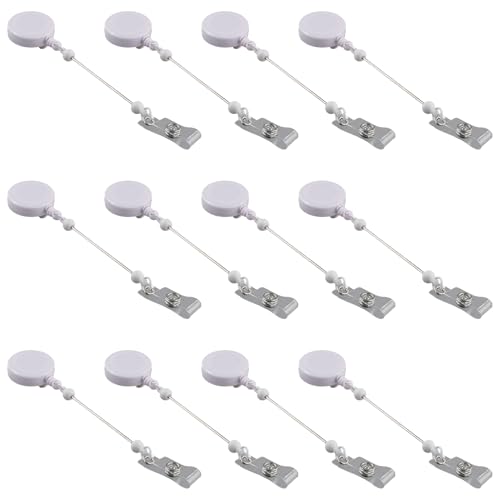 Wrtysully 12-Teiliges Perlen-DIY-Abzeichenrollen-Set für Perlen-Rohlinge mit Gürtelclip, Wrtysully 12-Teiliges Perlen-DIY-Abzeichenrollen-Set für Perlen-Rohlinge mit Gürtelclip, von Wrtysully