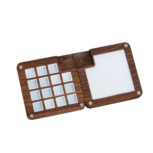 Wrtysully 15-Farben-Skizzenbuchpalette Aus, Farbpalettenbox Aus, Aquarellpalette mit Clip, Einfach zu Verwenden, Schwarzes Mahagoni Wrtysully 15-Farben-Skizzenbuchpalette Aus, Farbpalettenbox Aus, Aquarellpalette mit Clip, Einfach zu Verwenden, Schwarzes Mahagoni von Wrtysully
