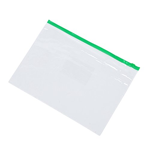 Wrtysully 20 Stueck Buero transparent PVC Reissverschluss A4 Papiertueten von Wrtysully