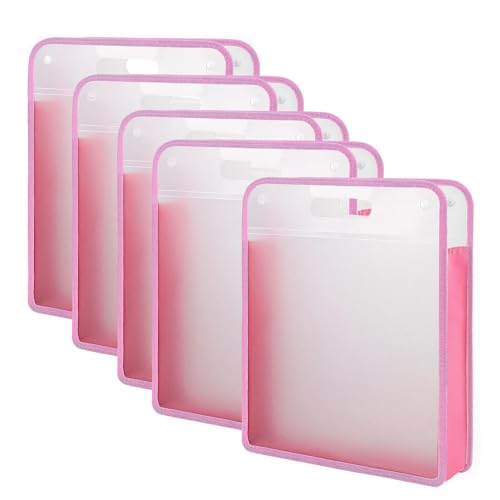 Wrtysully 5er-Pack Scrapbook-Papier-Organizer, Rosa Erweiterbares Papier-, Tragbare Scrapbook-Papier-Aufbewahrung mit Knopfverschluss, Einfach zu Verwenden, 40 X 33,5 X 8 cm Wrtysully 5er-Pack Scrapbook-Papier-Organizer, Rosa Erweiterbares Papier-, Tragbare Scrapbook-Papier-Aufbewahrung mit Knopfverschluss, Einfach zu Verwenden, 40 X 33,5 X 8 cm von Wrtysully