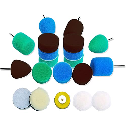 Wrtysully Detail Polieren Kissen, Polieren Kissen Kit für Mini Polierer Bohrer Werkzeug, Polieren Kissen für das Polieren Kleiner Bereiche von Wrtysully