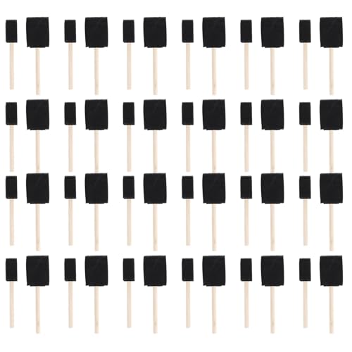 Wrtysully Schaumstoffpinsel, EnthäLt 50 Schwammpinsel, 25 X 1 Pinsel und 25 X 2 Pinsel, KunstzubehöR für die Malerei Wrtysully Schaumstoffpinsel, EnthäLt 50 Schwammpinsel, 25 X 1 Pinsel und 25 X 2 Pinsel, KunstzubehöR für die Malerei von Wrtysully