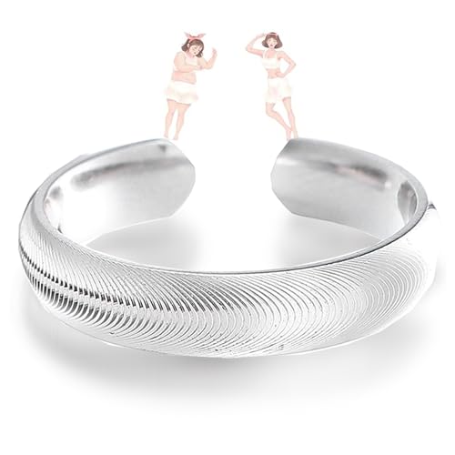 Lymphatische magnetische Therapien Katzenaugenring, Ringe für Frauen magnetisch, Titan-Ionen-Moissanit-Diamantring, verstellbarer Fingerring mit Schublade Style Geschenkbox (Silber,Einstellbar) von Wryhaul