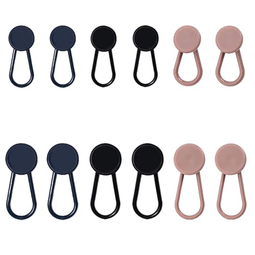 Knopfverlängerung für Hosen, verstellbare Taille, Hosenverlängerung, elastische Jeans-Erweiterungsknöpfe für Damen und Herren, Jeans, Hosen, Röcke, 12 Stück Knopfverlängerung für Hosen, verstellbare Taille, Hosenverlängerung, elastische Jeans-Erweiterungsknöpfe für Damen und Herren, Jeans, Hosen, Röcke, 12 Stück von WsKingWA