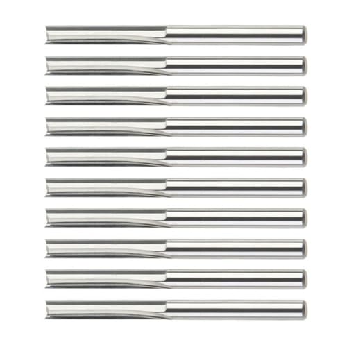 10 Prozent Hochgeschwindigkeitsstahl Endmühle 3 175 Mm Schaft 2 Flöte Gerade Schlitzmahlen Cutter Holzschneider Maschine Router Bit von Wsdsgz