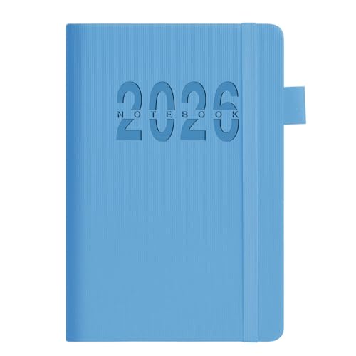 2026 Daily Planer 360 Seiten Elastischer Gurtverschluss Hardcover Akademische Planer Für Geschäftstreffen Notizen Tägliche Planung Zeitmanagement Journal von Wsdsgz