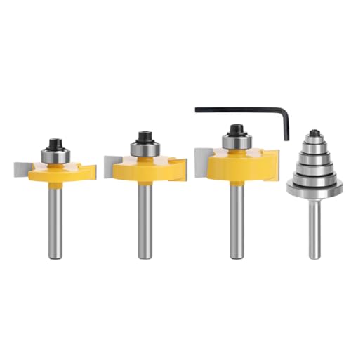 4pc Einstellbare Holzrouter Bit Set Wärme Resistente Beschichtung Um Die Akkumulation Von Holzharz Und Asphalt Zu Verhindern 4pc Einstellbare Holzrouter Bit Set Wärme Resistente Beschichtung Um Die Akkumulation Von Holzharz Und Asphalt Zu Verhindern von Wsdsgz